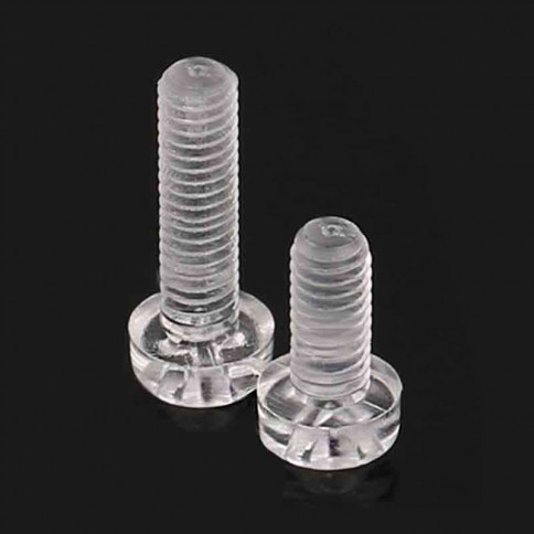 Vis en plastique transparente M6 tête cylindrique longueur 12mm