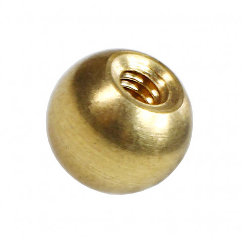 Boule en laiton diamètre 10mm taraudé M4